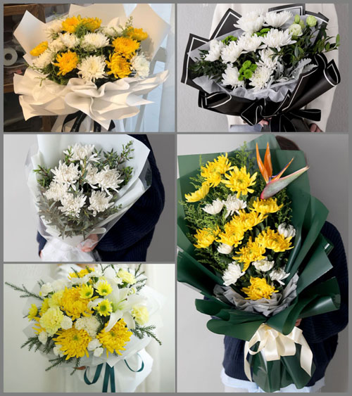 山东莱芜钢城区里辛街道里辛村白事花束代送